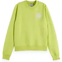 Scotch & Soda Regular Fit Sweatshirt With Chest Artwork Green Glow Taglia: XL | Maglie a manica lunga Outlet | Donna | Verde