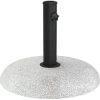 vidaXL Portaombrelli in cemento rotondo, colore grigio chiaro, peso 20,9 kg