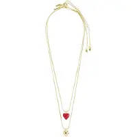 Pilgrim Collana 'Maeve' oro / rosso