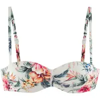 LASCANA Top per bikini crema / verde scuro / arancione / rosa