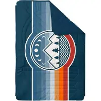 Voited - Coperte da campeggio 4 in 1 - Ripstop Blanket Camp Vibes Two in Pelle - Blu