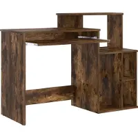 vidaXL Scrivania in legno effetto noce, 120,5 x 44 x 88,5 cm
