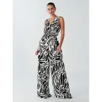 BWLDR Tuta jumpsuit 'Parkes' nero / bianco