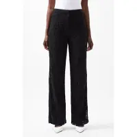 French Connection Asura Lace Flared Trouser Blackout Taglia: 10 | Pantaloni Outlet | Donna | Nero
