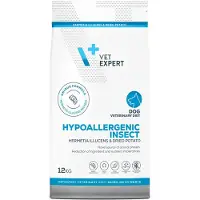 Vet Expert Alimento Per Cani Ipoallergenico Veterinario Con Insetti 12 Kg