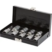 Ks Tools Set di bussole esagonali da 1/2", corte, 9 pezzi