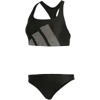 Adidas Women's 3 Bar Logo Bikini Set Bikini Donna (32, nero)