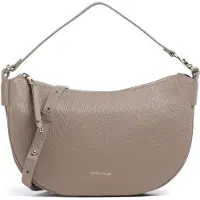 Coccinelle C-Easy Borsa a spalla Vera Pelle 25 cm grigio