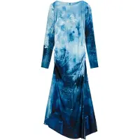 Desigual , Abito lungo paesaggio, Viscosa, L