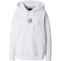 Armani Exchange per donna. XW000823AF10818U0002 Felpa con logo bianco (XL), Casual, Sportivo, Cotone, Multisport