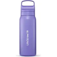 LifeStraw Go Stainless Steel Borraccia (700 ml, lilla)