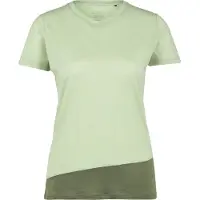 Stoic Women's Merino155 LaholmSt. Colorblock T-Shirt Maglia merino Donna (XXL, verde)