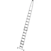 MUNK Günzburger Steigtechnik Set di scale per la pulizia dei vetri a gradini con traversa nivello e clip-step R13 combi con 2 basi