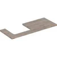 Geberit ONE Plaque de lavabo, découpe à gauche, pour lavabo à poser, 120x3x47cm, 505.305.00.6, 505.305.00.6