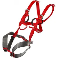 Ocun Kid's Mojo Imbragatura intera Bambini (One Size, rosso)