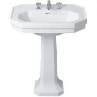 Duravit 1930 Piédestal, pour lavabo 70 et 80cm, 0857900000, 0857900000