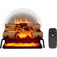 IN & OUT HOUSE GmbH Camino elettrico da incasso BALDERIA Lily – Potenza termica fino a 1500 W, nero