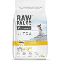 Raw Paleo Ultra Mini Adult Turkey - cibo secco per cani - 8 kg