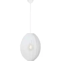 Markslöjd Lampada a sospensione Florence, bianca, Ø 40 cm, nylon