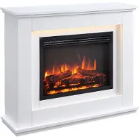 IN & OUT HOUSE GmbH Camino elettrico da appoggio BALDERIA Baldur – Potenza termica fino a 2000 W, bianco