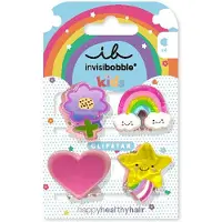 Invisibobble Clipstar Happy World 4 pezzi — Fermaglio per capelli