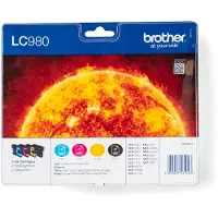 Brother Cartuccia stampante LC-980VALBP - 4 colori Multipack