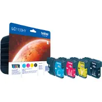 Brother Cartuccia stampante LC-1100HYVALBP - 4 colori Alta capacità Multipack