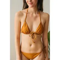TWOTHIRDS Pabay Top - Dark Mustard Taglia: M | Bikini Outlet | Donna | Giallo
