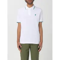 Save the Duck Polo con profili a contrasto richard, colore bianco