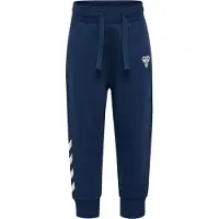 Hummel Pantaloni blu scuro / bianco