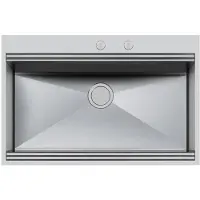Foster Milano Lavello montato su piano Rettangolare Acciaio inox