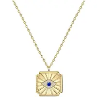 Glanzstücke Collana zappiro / giallo oro / trasparente