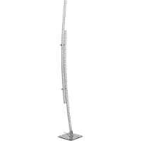 Eglo Lampada da terra LED cromo 2 fiamme 2400lm interruttore a pedale altezza 132cm