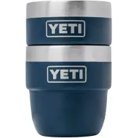 Yeti Rambler Stackable Espresso Cups 4oz, Navy Blue, tazza thermos impilabile, 118 ml