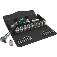 Wera Set Cricchetto Zyklop Speed 1/2'' + Chiavi a bussola 28 Pz.