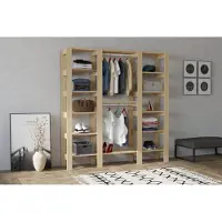 Skye Decor , City - Sapphire, armadio, zaffiro, 100% PANNELLI DI PARTICELLE RIVESTITI IN MELAMMINA, 161,4 x 33,6 x 180 cm