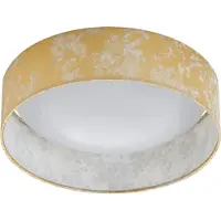 Briloner Lampada da soffitto, tessuto, oro, rotonda, diametro 32 cm