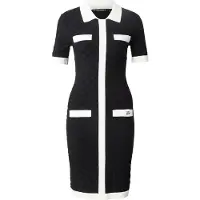 Karl Lagerfeld Polo Contrast Knit Dress Black Taglia: L | Abiti in T-Shirt Outlet | Donna | Nero
