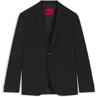 HUGO per uomo. 50540157 Giacca nera Arti (44), Nero, Casual, Da sera, Sintetico, Classico
