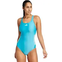 Adidas Women's 3 Stripes Bold Swimsuit Costume intero Donna (30, blu)