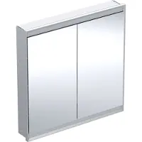Geberit ONE armoire de toilette avec ComfortLight, 2 portes, montage encastré, 90x90x15cm, 505.803.00.1, 505.803.00.1