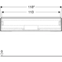 Geberit ONE armoire sous lavabo, 1 tiroir, 118.4x26,6x47cm, 505.075.00.2, 505.075.00.2