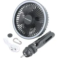 Nitecore NEF10 Portable Fan, grigio, ventilatore con lampada e power bank