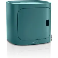 Lechuza Elemento di archiviazione PILA Storage blu petrolio | modulo di archiviazione con porta da combinare | superficie opaca | 35 x 35 x 33 cm | 15922