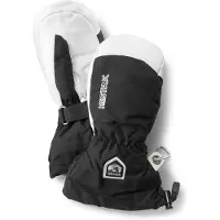 Hestra - Muffole da sci in pelle - Mitt Army Leather Heli Ski Jr. Black in Pelle - Taglia Bambino 4 - Nero