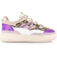 DWRS label Walton Leopard Sand / Purple Taglia: 40 | Sneakers Outlet | Donna | Marrone
