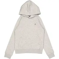 Gant unisex per bambino. 906878 Felpa con cappuccio scudo grigio (11/12años= 146/152cm), Casual, Cotone, Manica lunga, moda per bambini