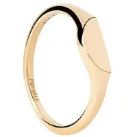 PDPaola Anello Originale Placcato Oro Semicerchio Mini An01-C48 48 mm — Anello