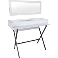 Skye Decor , Laos, toletta, bianco, 100% pannelli truciolari rivestiti in melamina, 100 x 89 x 50 cm