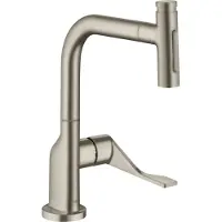 Hansgrohe AXOR Citterio Mitigeur monocommandé pour cuisine Select 230, 2 jets avec douchette extractible et sBox, 39862820, 39862820